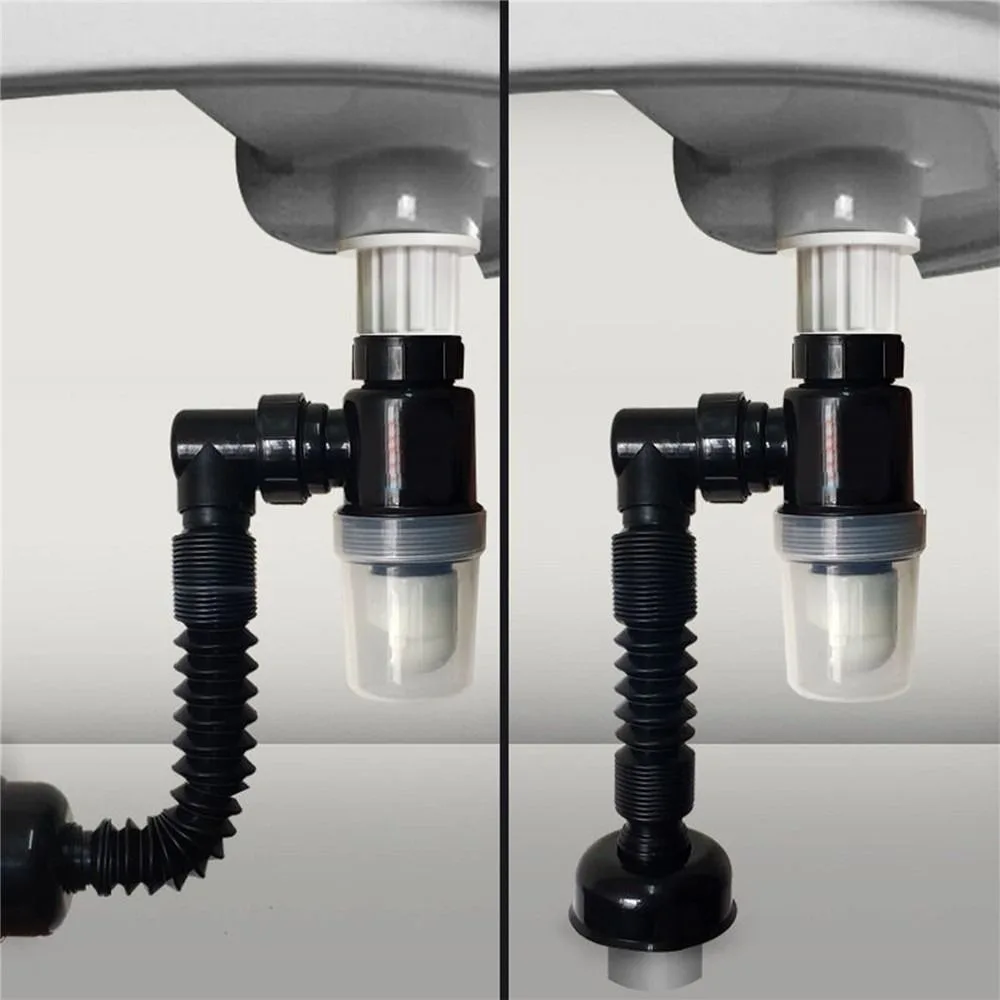Flexible Universal Anti-blocking Anti-Odor Deodorant Kitchen Bathroom Accessories Sewer Pipe Sink Drain Pipe Sink Hose Plumbing
