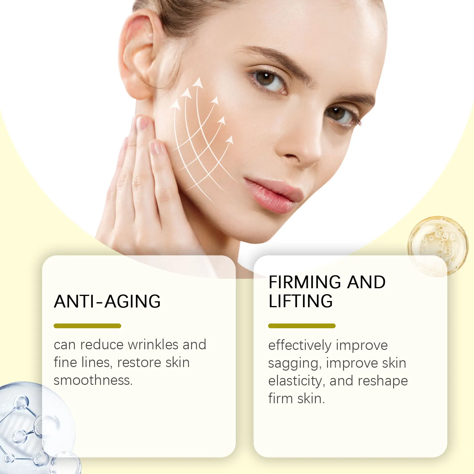 OceAura Skin Care Oil Firming Skin Oil Moisturizes And Nourishes Skin Hydrates And Moisturizes Delicate Pore Essence Oil 3pcs