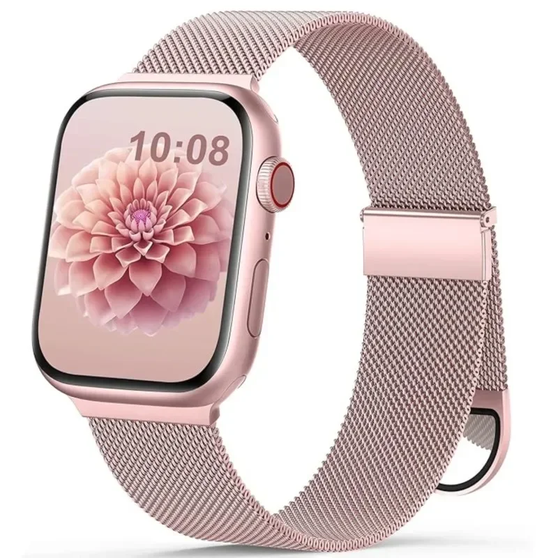 Pasek Milanese Loop do paska Apple Watch ultra 49mm 45mm 44mm 40mm 41mm 42-38mm Bransoleta magnetyczna iwatch series 9 8 7 6 SE 5 4 3