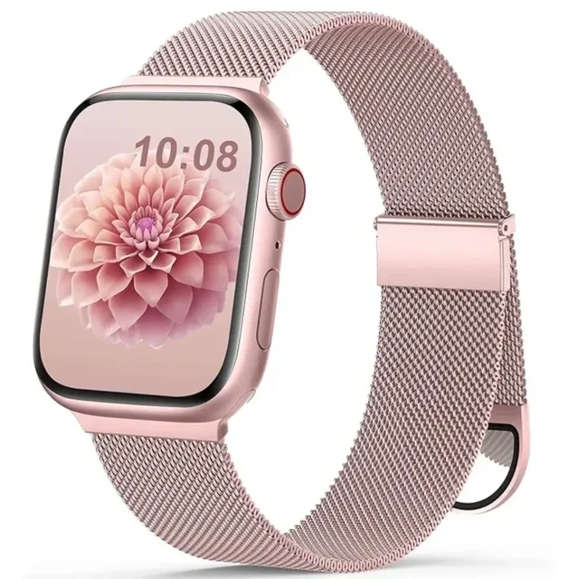 Pasek Milanese Loop do paska Apple Watch ultra 49mm 45mm 44mm 40mm 41mm 42-38mm Bransoleta magnetyczna iwatch series 9 8 7 6 SE 5 4 3