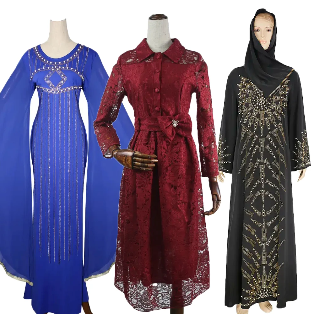 

African For Women Even Dress Dashiki Ankara Outfits Robe Plus Size Turkey Elegant Wedding Party Maxi Muslim Dress Ladies Clothes