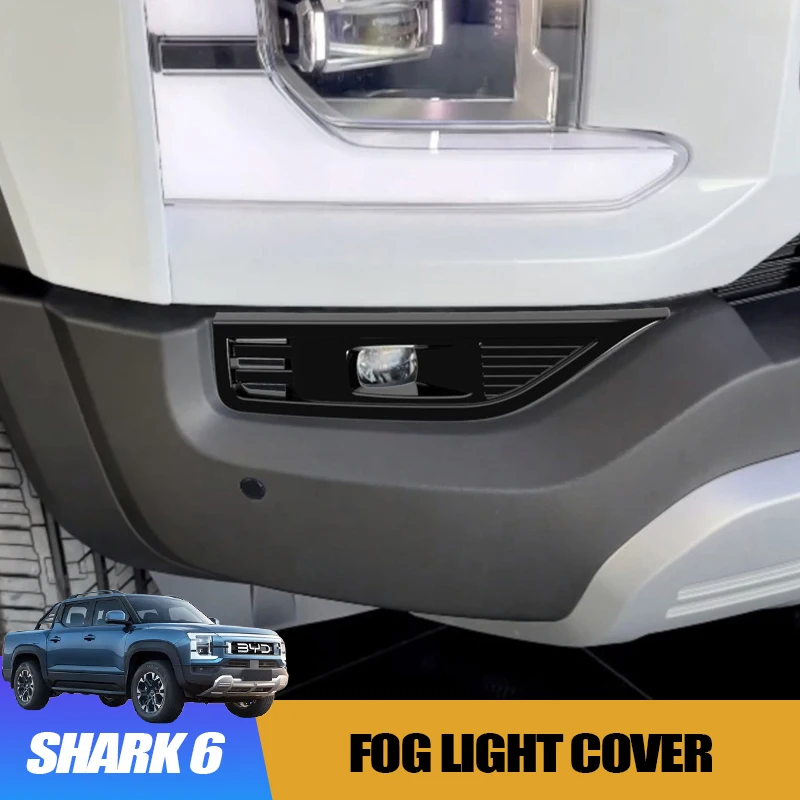 

Front Bumper Fog Light Decorative Trim for BYD Shark 6 Car Fog Light Cover Interior Exterior Modification Accessories