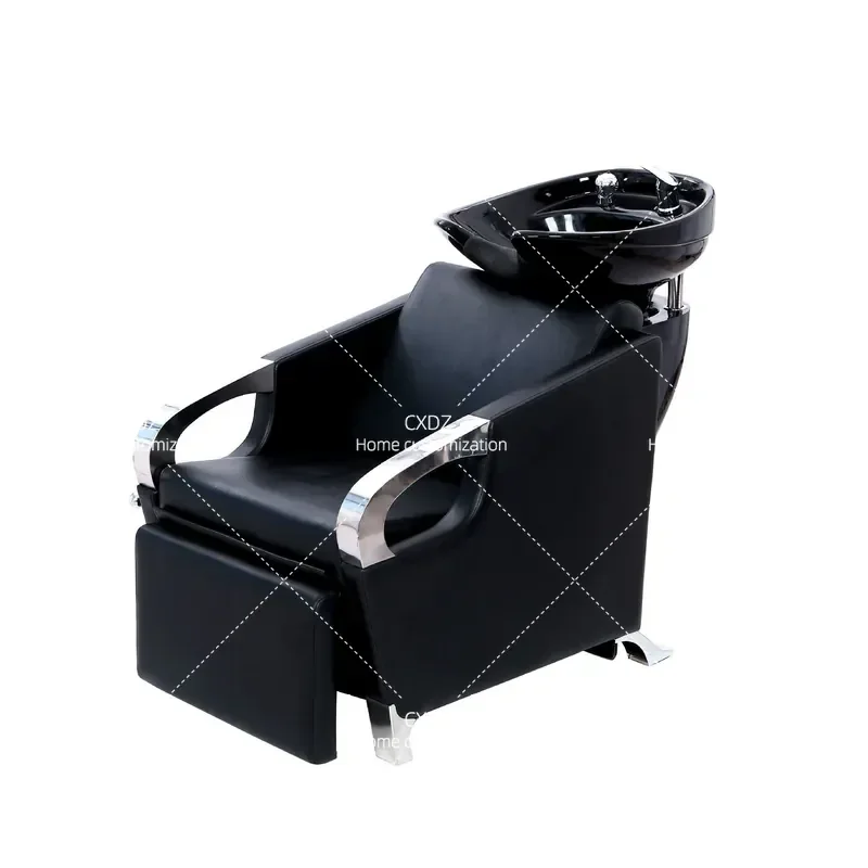 New Semi Reclining Shampoo Bed for Barber Shop Hair Salon Special Massage Spa Flush Bed Factory Direct Cross Border Exclusive