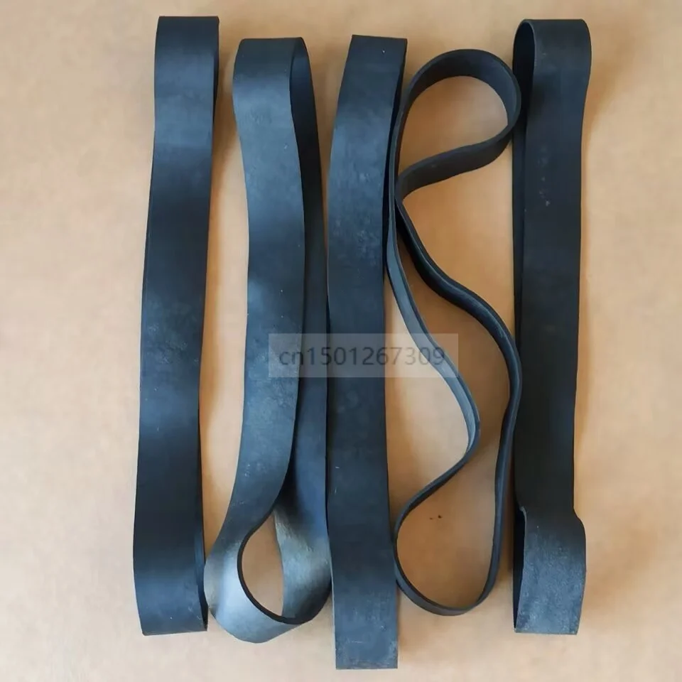10pcs Flat Length 28cm Large Elastic Black Wide Rubber Bands For Moving Bundling Packing Packaging