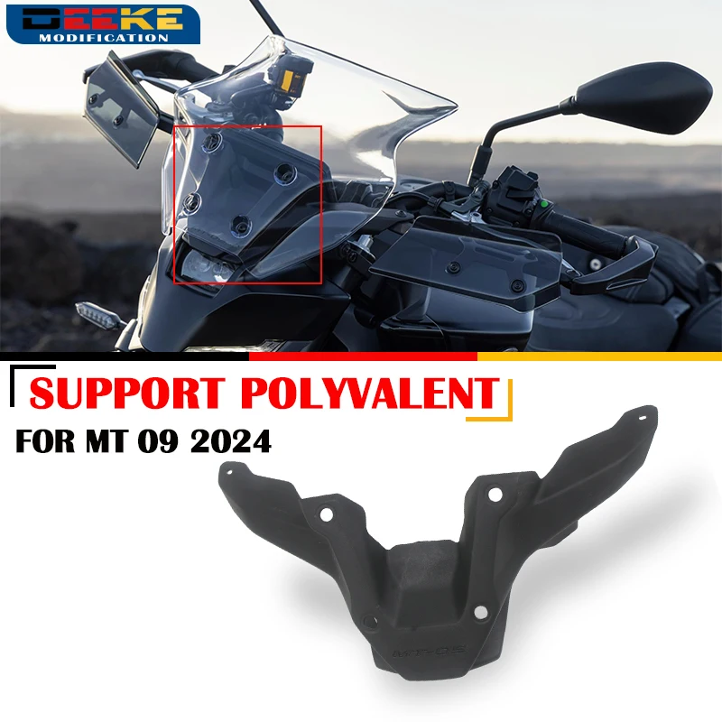 

NEW Motorcycle Accessories Support Polyvalent Windshield Front Windshield Wind Deflector For YAMAHA MT 09 MT-09 SP 2024