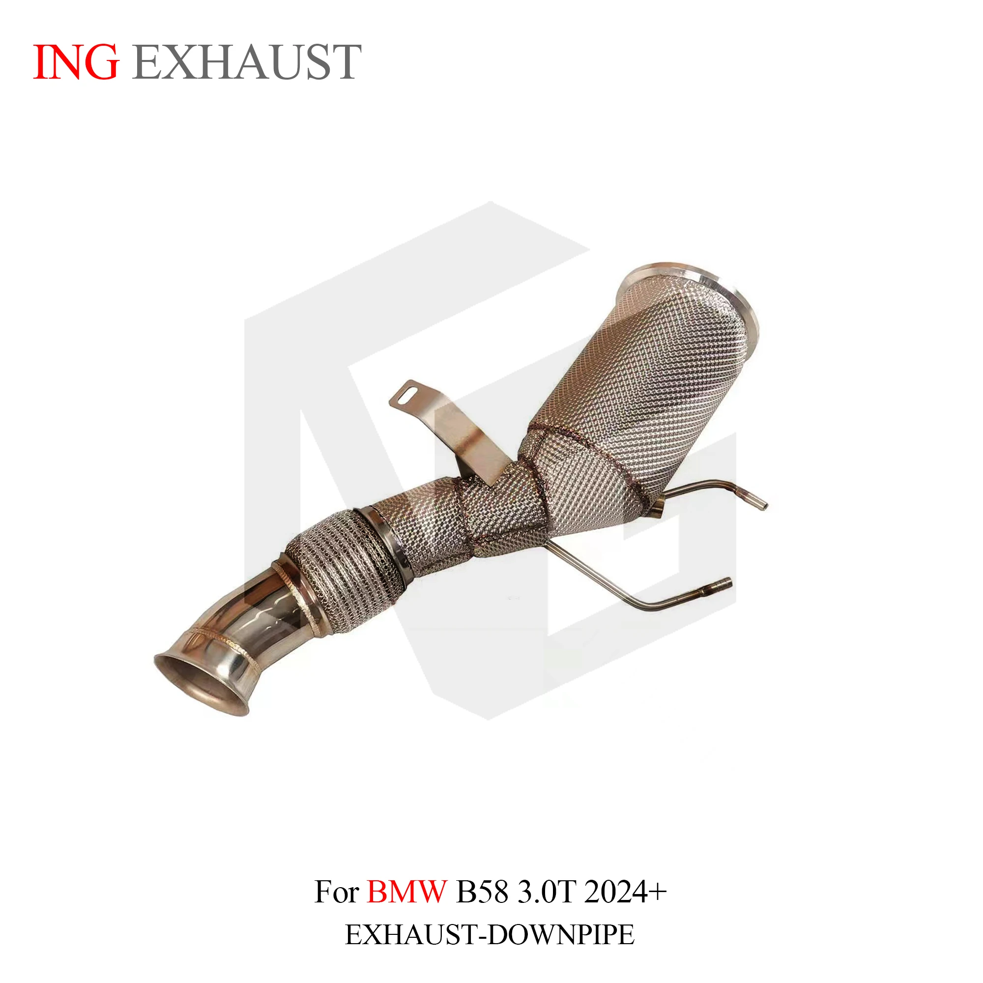 

ING 2024 Catalytic Downpipe for BMW B58 3.0T G02 G06 Engine style Header Power Accessories Escape Performance exhaust System