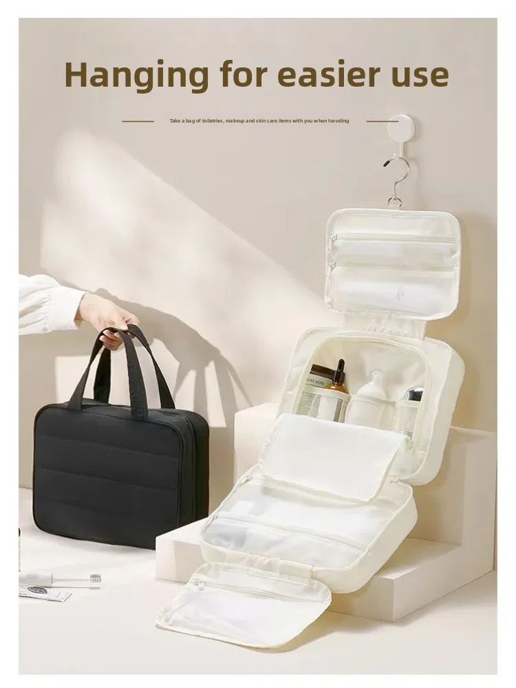 

Большая вместительная подвесная сумка-органайзер, портативная дорожная косметичка, новая водонепроницаемая сумка для хранения косметики и средств по уходу за кожей
