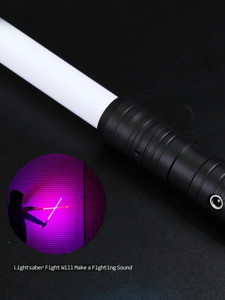 

Metal Lightsaber Laser Sword Toys Light Saber Handle Heavy Dueling 7 Change Volume Adjustment Force Sound Fonts FOC Blaster