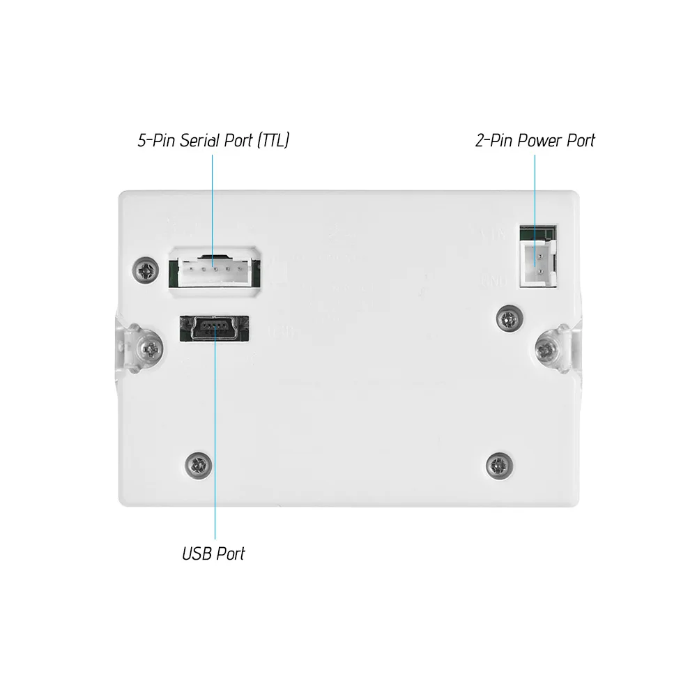 GOOJPRT QR204 58mm Mini Embedded Receipt Thermal Printer TTL + USB Interface High Speed Printing 50-85mm/s