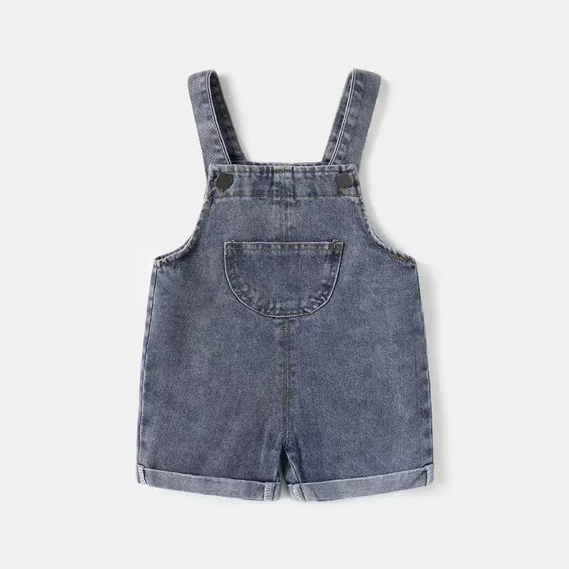 

Baby Boys Overalls Casual Short Pants Girls Oversize Loose Solid Daily Style Toddler Denim Jumpsuits Outerwear Children Clothes