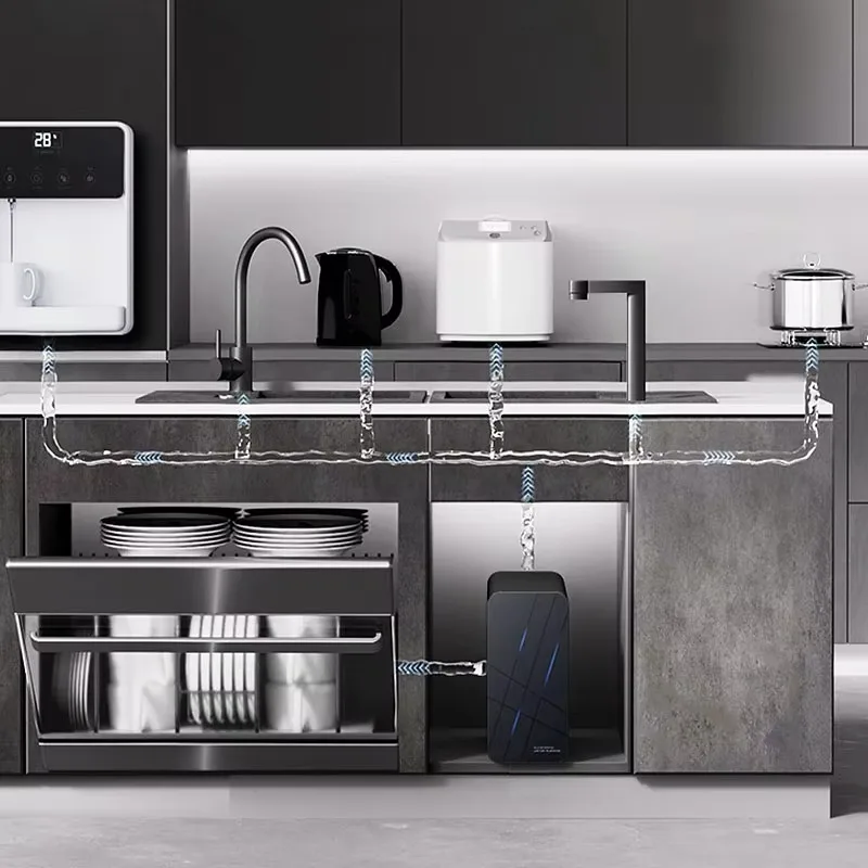 Electric Under-Sink RO Water Purifier 7-Stage Smart Faucet TDS Monitoring Cost-Effective Self-Cleaning Filter System for Hotels
