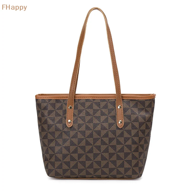 New Fashion Retro Large Capacity Fashionable Handheld One Shoulder Printed Tote Bag