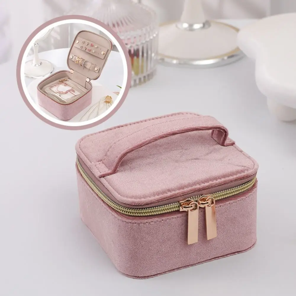 Exquisite Jewelry Storage Box Cosmetic Bag Jewelry Display Foldable Jewelry Roll Portable Convenient Jewelry Organizer for Home