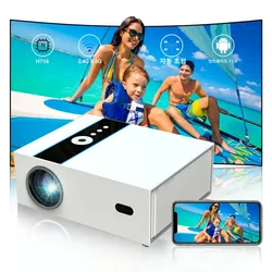 Vivicine X6W Android 11 Full HD 1080p Projetor de filmes domésticos, Projetor portátil ao ar livre de cinema duplo Wifi6 BT5.2