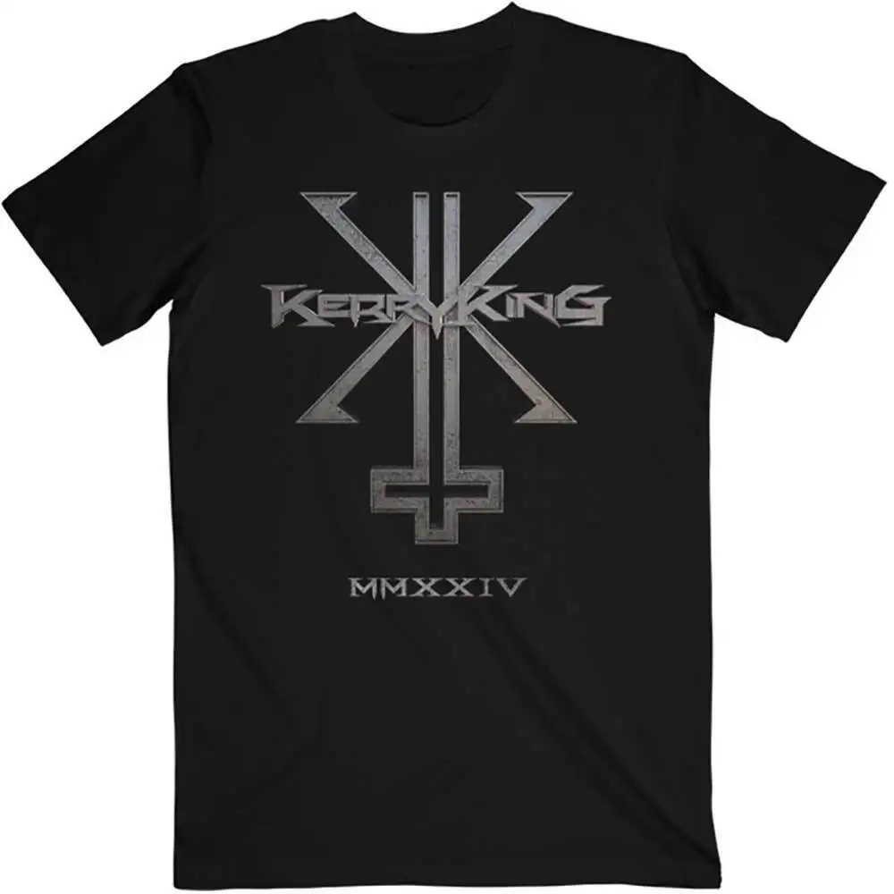 Kerry King Unisex T-Shirt: Chaos Logo OFFICIAL NEW  High Quality 100%Cotton Short Sleeve