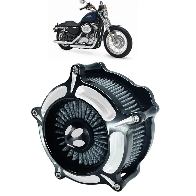 

Фильтр мотоциклетной турбины, воздухоочиститель, комплект с ЧПУ для Harley Sportster XL 883 XL 1200 Dyna Softail Touring Electra Glide