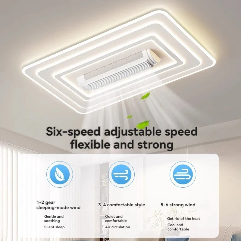 Lámpara LED Invisible sin aspas para ventilador de techo, decoración inteligente para el hogar, sala de estar, dormitorio, habitación de niños,