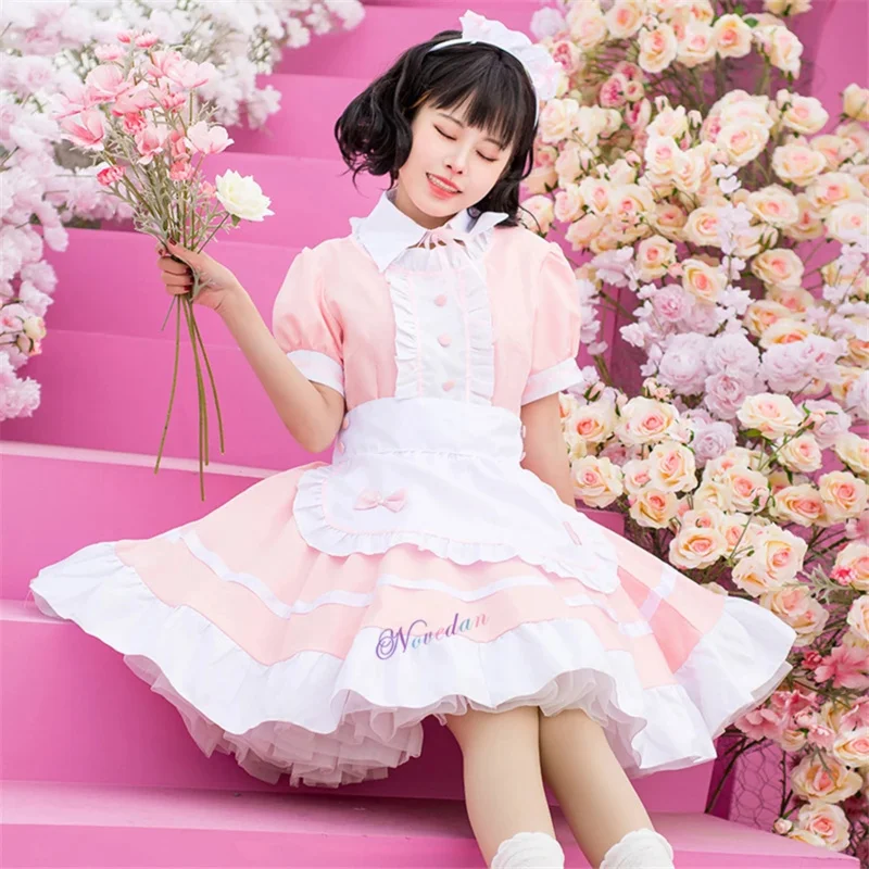 Sexy französische Dienst mädchen Kostüm süße Gothic Lolita Kleid Anime Cosplay sippy Dienst mädchen Outfit plus Größe Halloween Kostüme für Frauen