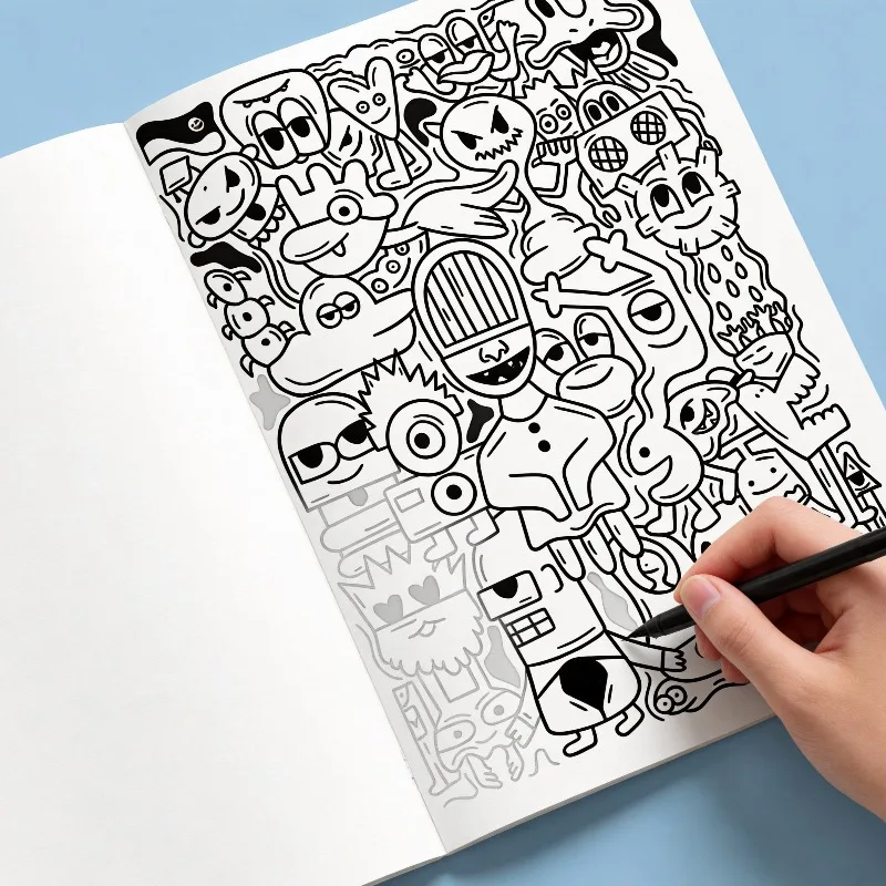 One Graffiti Art Line Drawing Book 22 Interesting Graffiti Funny Patterns Graffiti Drawing Book Gift Pen Not Included