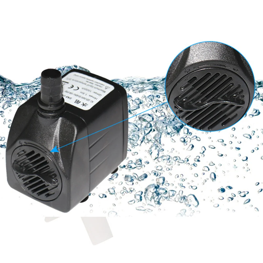 مضخة مياه غاطسة قوية صغيرة سوداء الولايات المتحدة التوصيل توفير الطاقة منخفضة الضوضاء لحديقة نوافير البرك خزان حوض أسماك #2