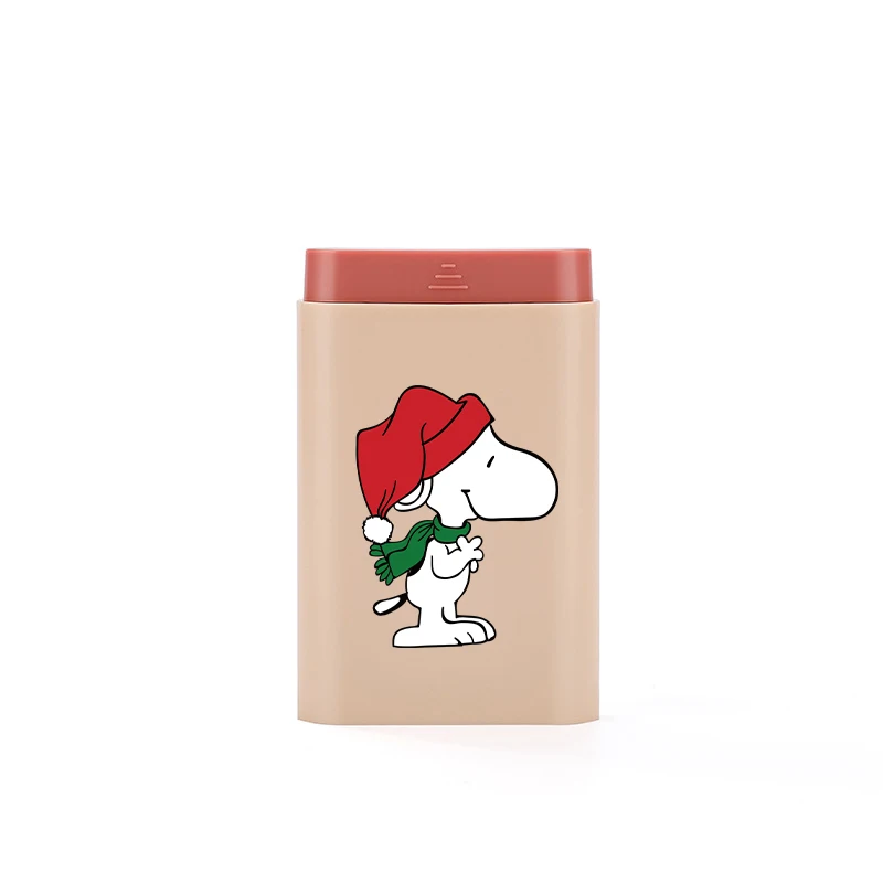 Portable Snoopy Medicine Sealed Box Travel Anime Dispenser Pill Kawaii Storage Case Organizer Tablet Medicine Fish Oil Container