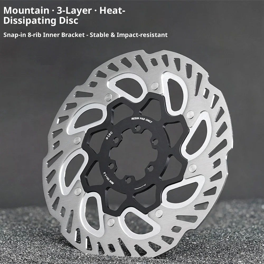 140mm/160mm/180mm/203mm Bicycle Disc Brake Rotor 6-Bolt Brake Disc Rotor MT800 Mountain Bike Brake Disc Cycling Accessories