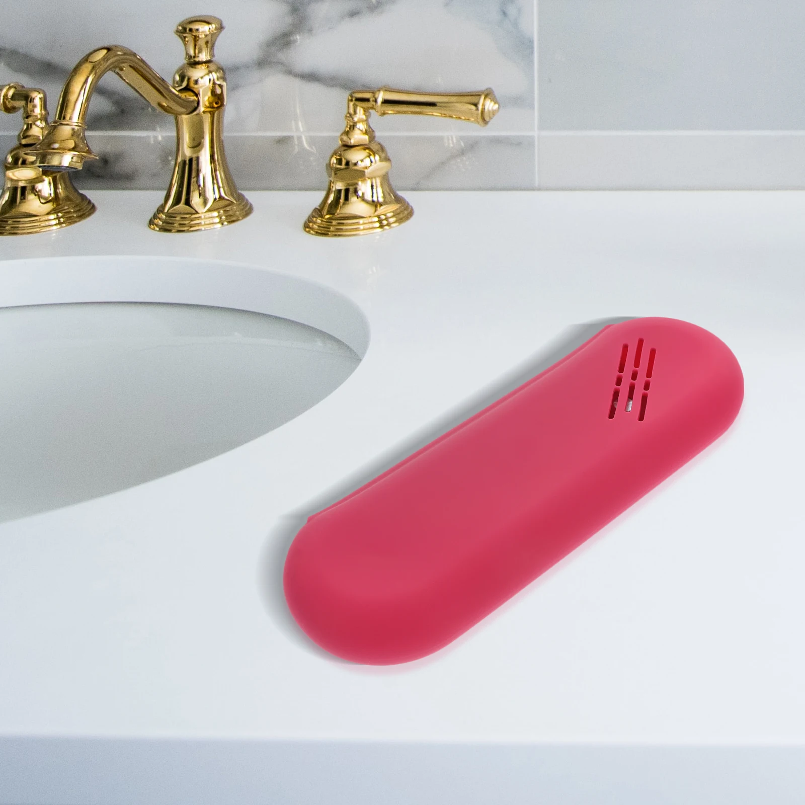 

Magnetic Waterproof Large Capacity Beauty Bag Pouch Rose Red Makeup Brush ganizer Travel Case Storage Box