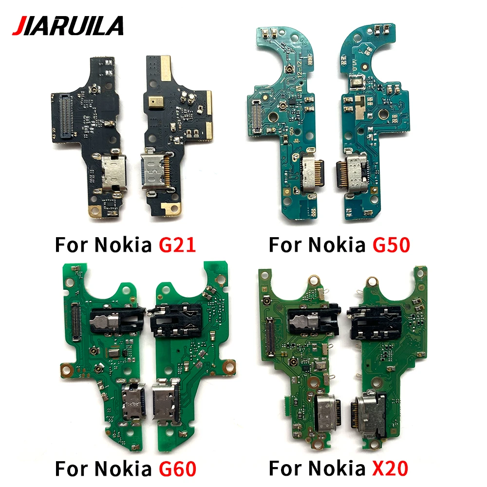 USB Charger Charging Port Dock Connector Microphone Board Flex Cable F​or Nokia G10 G20 G31 G50 G30 G22 G11 Plus G60 G42 X10 X20