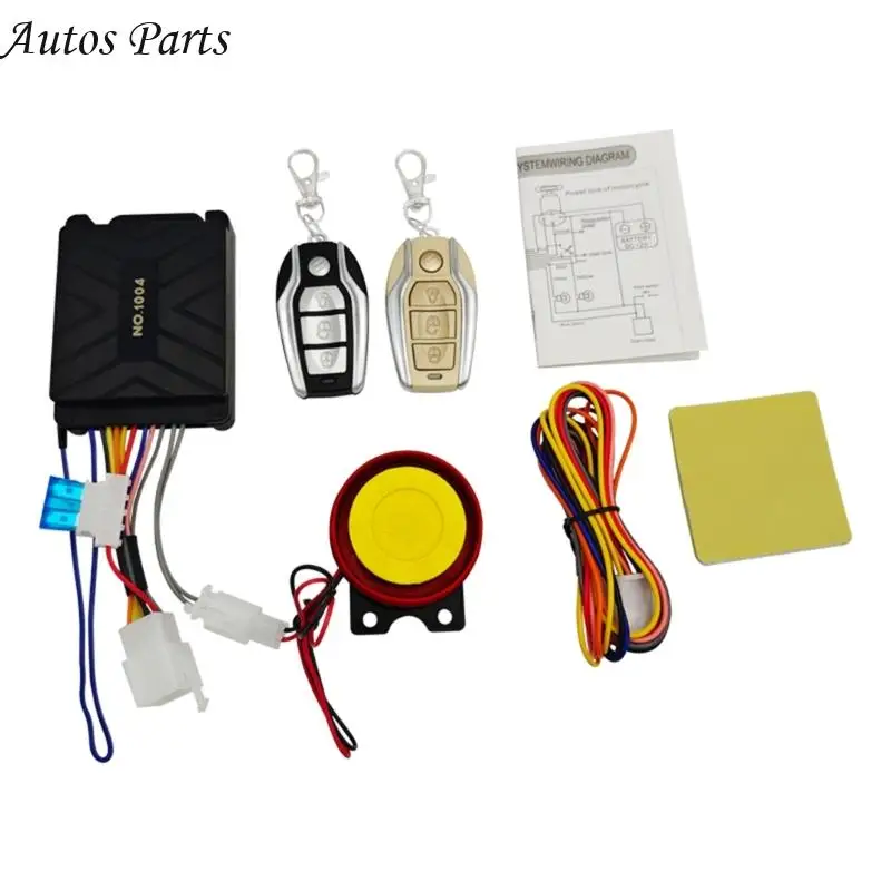 57BA Motorcycle Anti Theft Device With Auto Lock Waterproof ABS Construction Vibration