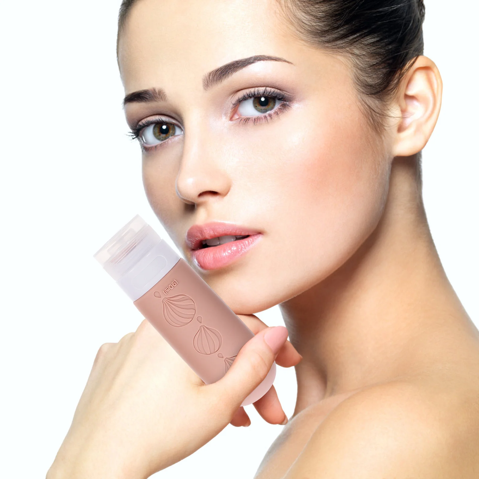 Set di bottiglie da viaggio da 4 pezzi Contenitori per articoli da toeletta in silicone 90 ml Contenitore portatile ricaricabile per shampoo, lozione, gel, per viaggi d'affari