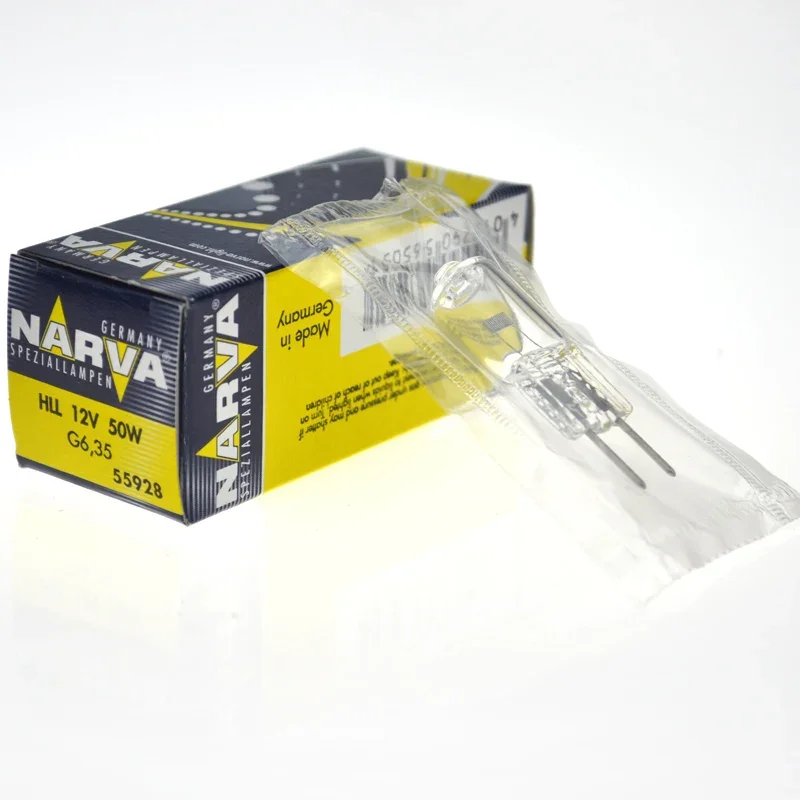 

Для галогенной лампы NARVA 55928 HLL 12 В 50 Вт G6.35, лампы 12 В 50 Вт, для фотометра PG55928, химического анализатора Adobe, УФ-лампа 340 нм - 700 нм
