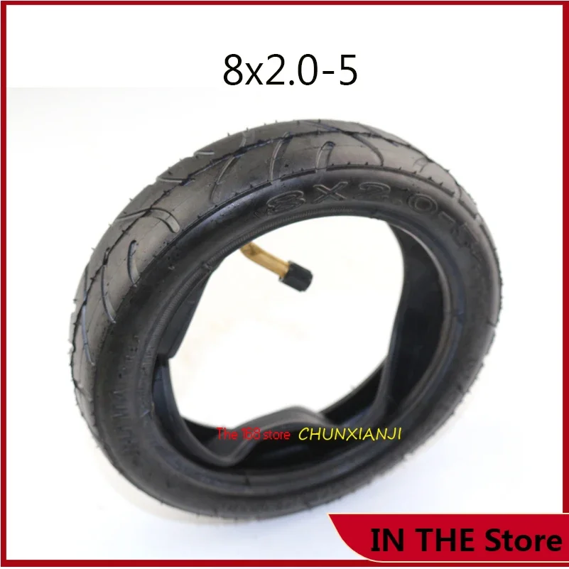 8X2.0-5 Inner Tube And Tyre for Electric Scooter Baby Trolley Pneumatic Tire 8 Inch Lightning Shipment 8*2.00-5