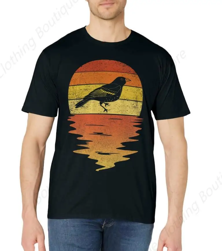 bird oriole shirt retro sunset vintage oriole birds T-Shirt