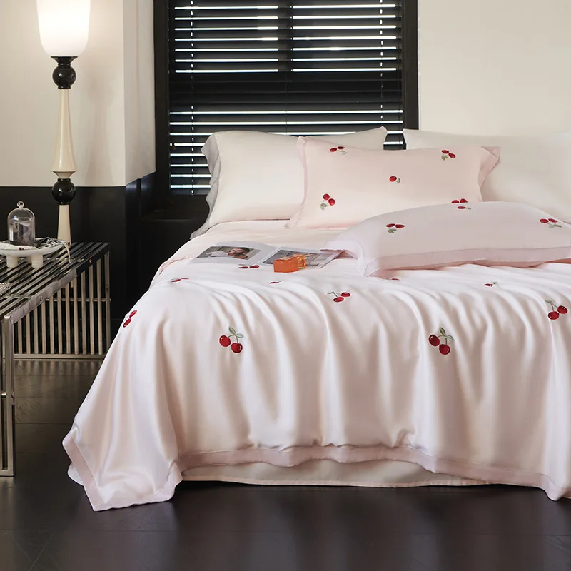 

Customizable 60 Austrian imported Lenzing Tencel four-piece set of cool skin-friendly summer bedding