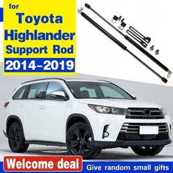 For Toyota Highlander 2007-2019 2TH 3TH Car Bonnet Hood Support Hydraulic Rod Strut Bars Lift Spring Shock Bracket Car Styling