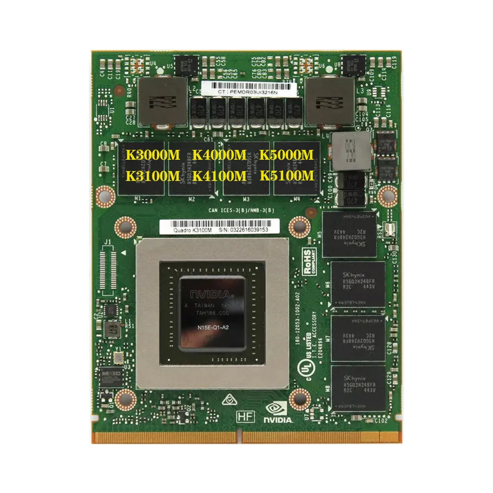 For iMac A1312 Upgrade Quadro K3000M K3100M K4000M K4100M K5000M K5100M Video Card K3000 K3100 K4000 K4100 K5000 K5100 2010 2011