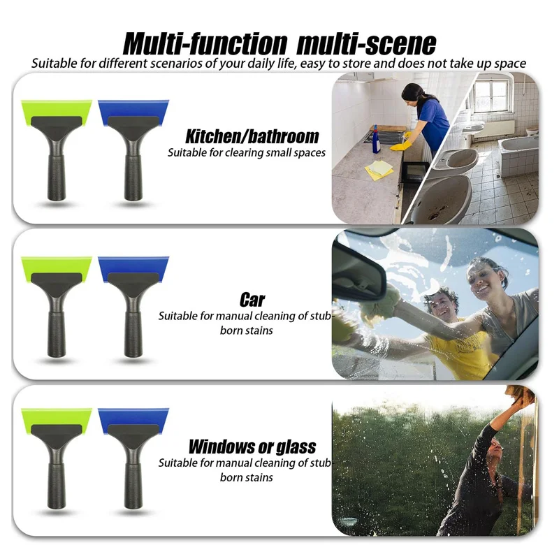 1/3 Pcs Small Squeegee for Car Window Cleaning 5 Inch Window Tint Squeegee with Non Slip Handle Silicone Wiper Tinting Tools image 6
