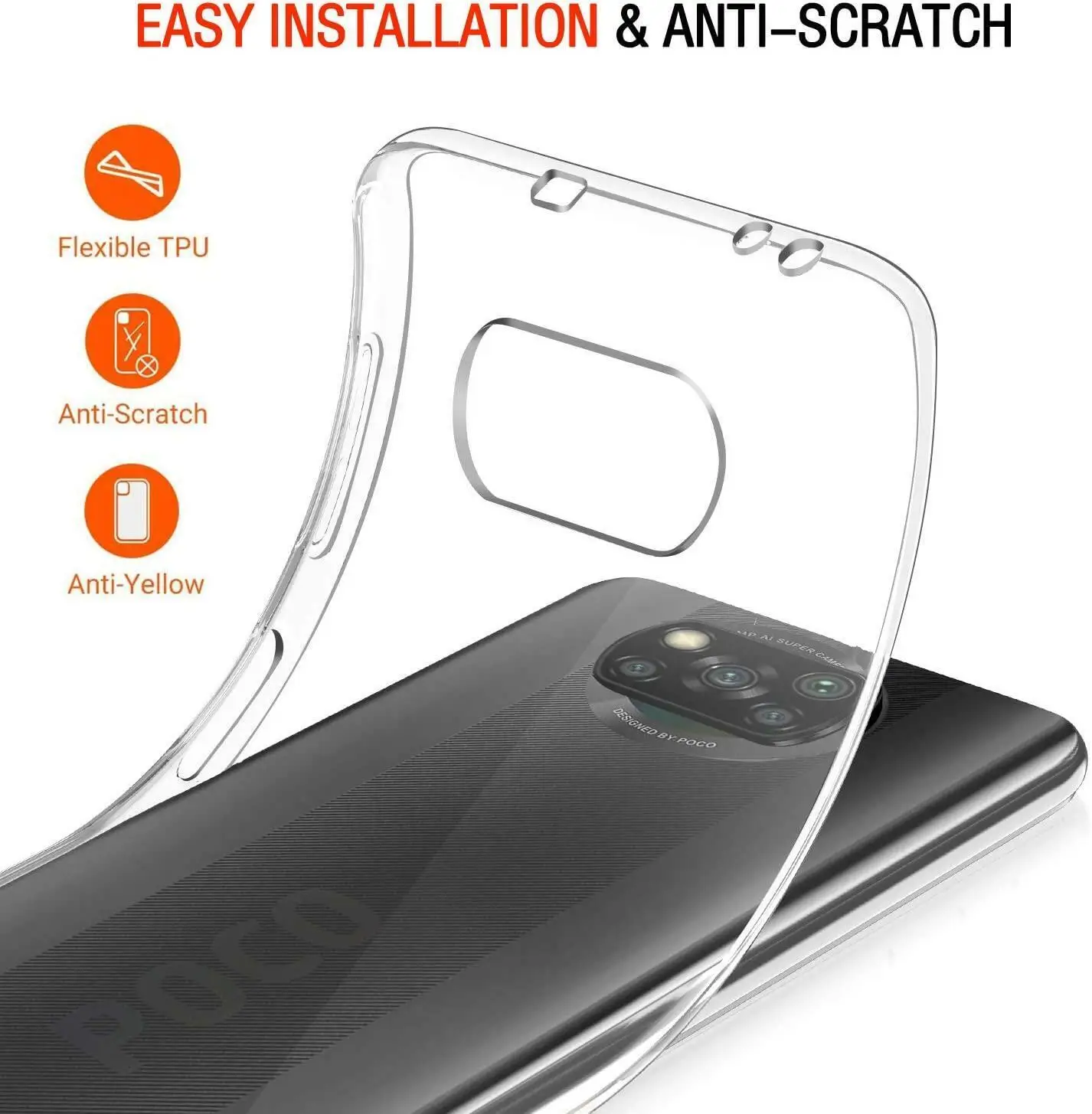 Clear Case For Xiaomi Mi 12 11 Ultra 13 12T 11T 10T Soft TPU Shell POCO X3 NFC X4 GT X5 M3 M4 M5 Pro C40 C50 C51 C55 Back Cover