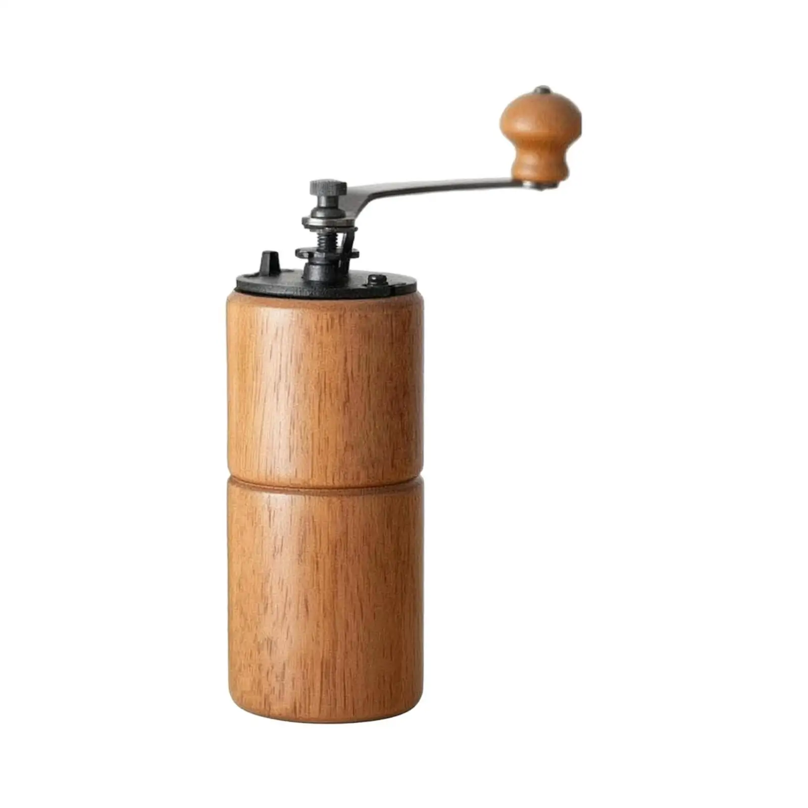 Wooden Hand Coffee Grinder Stainless Steel Manual Coffee Grinder Kitchen Gadget Cylindrical