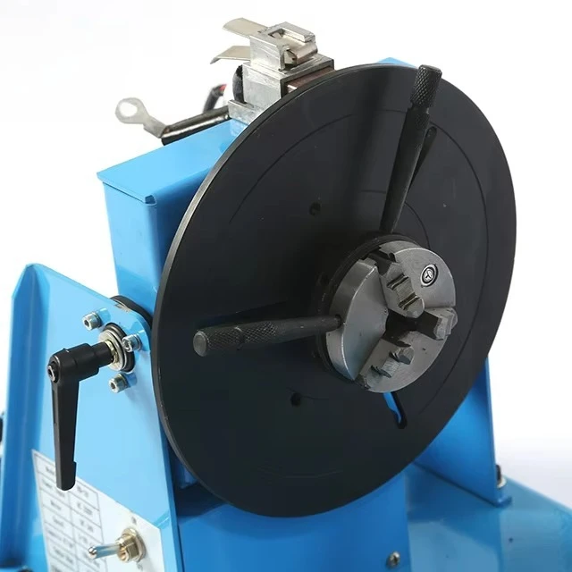 TKweld Mini 1 Axial Rotator Small Payload 10kg/15kg Welding Rotary Table Positioner with Fixture Chuck