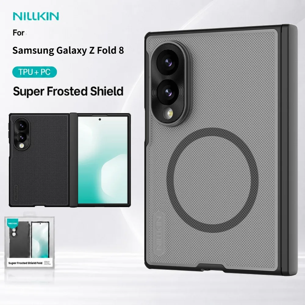 Etui Magsafe do Samsung Galaxy Z Fold 8 Fold8 5G Nillkin Frosted Fold Prop Fonrt + Back Magnetic Cover