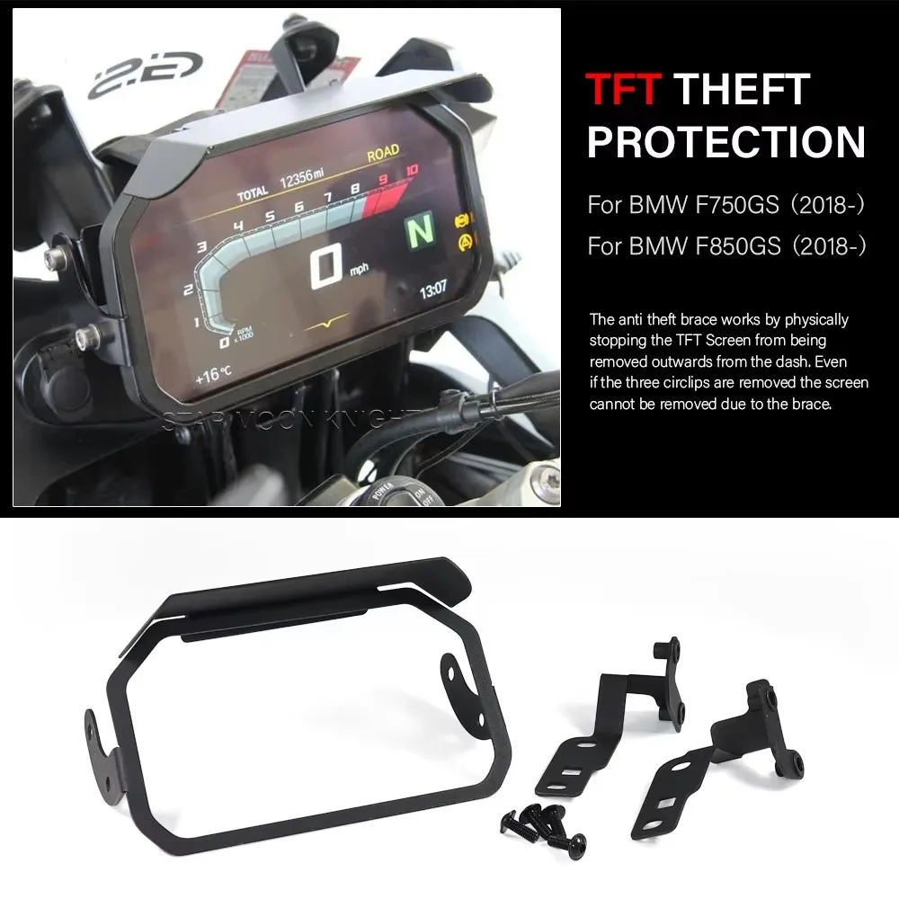 

TFT Theft Protection For BMW F 850 750 GS 850 F750GS F850GS 2018 - 2022 Motorcycle Meter Frame Protector Screen Sun Visor Cover