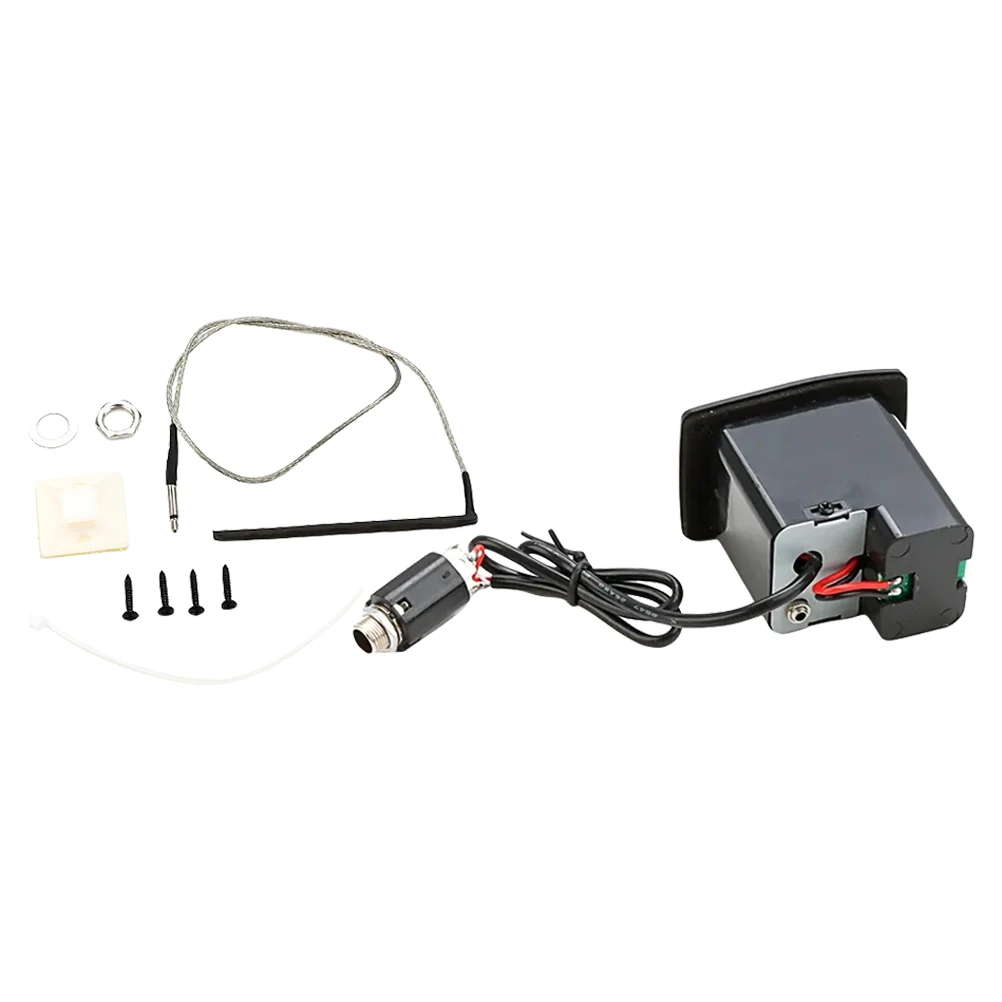 

Guitar Pickups Acoustic Ukulele Electric Preamp Equalizer Metal Instrument Accessory for Portable