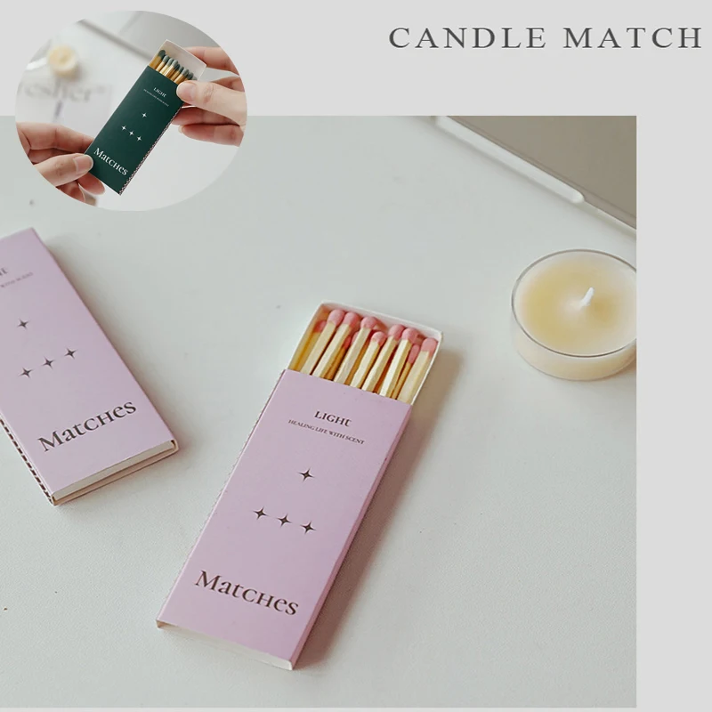 Extended Match Boxed Aromatherapy Retro Vintage Long Candle Party Home Christmas Matches Room Decor Tools Accessories Ornaments