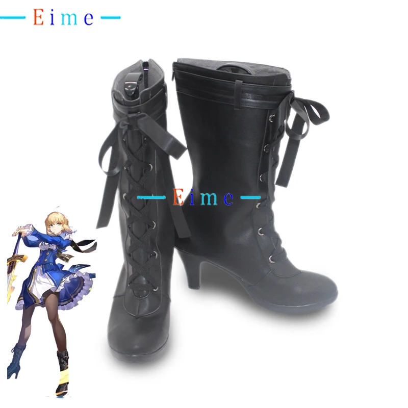 

Saber Cosplay Shoes Honkai Star Rail FGO Cosplay Props Anime Accessories PU Leather Shoes Halloween Carnival Boot Custom Made