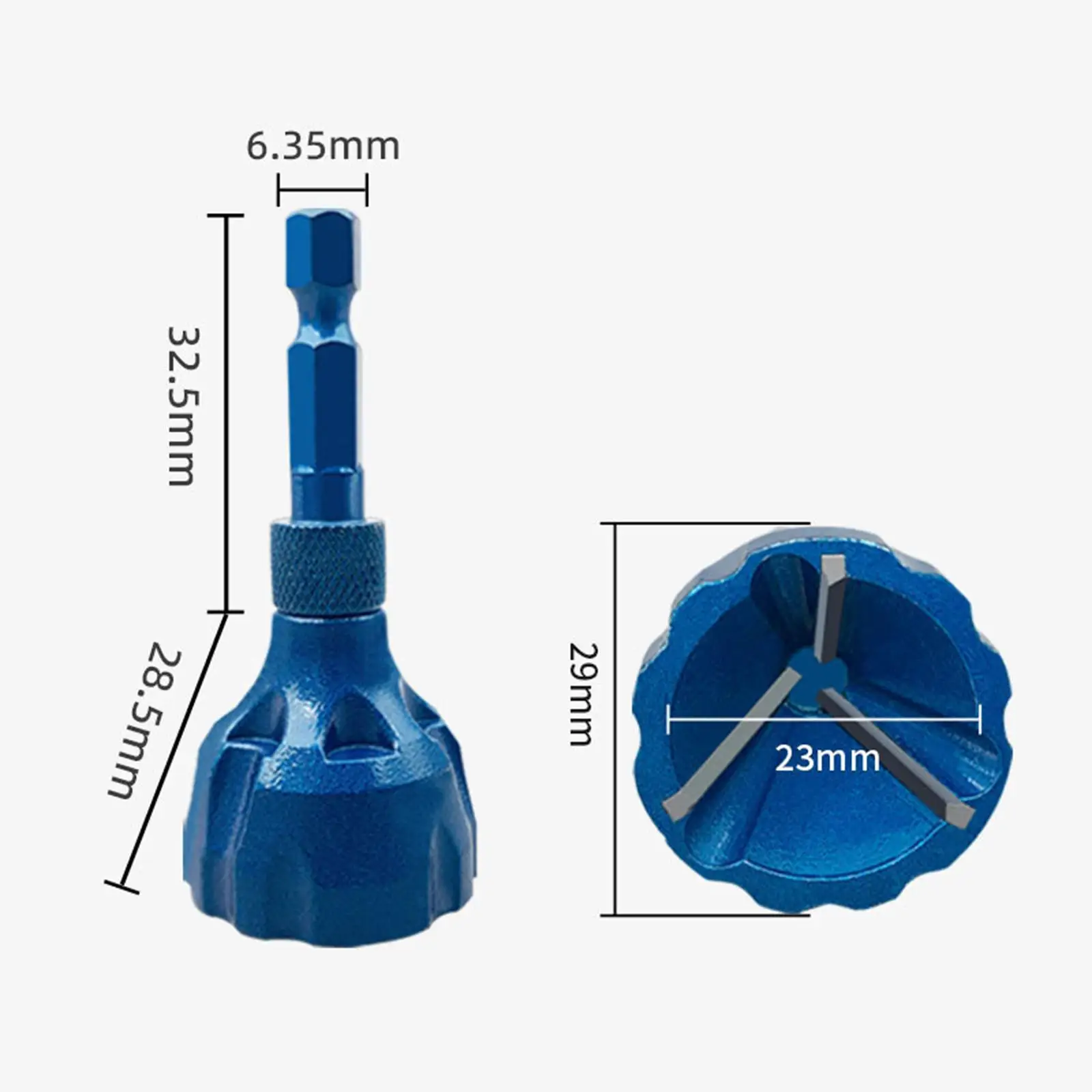 Chamfer Deburring Removing Burr Tools Tightening The Nuts Convenient 3 Blade