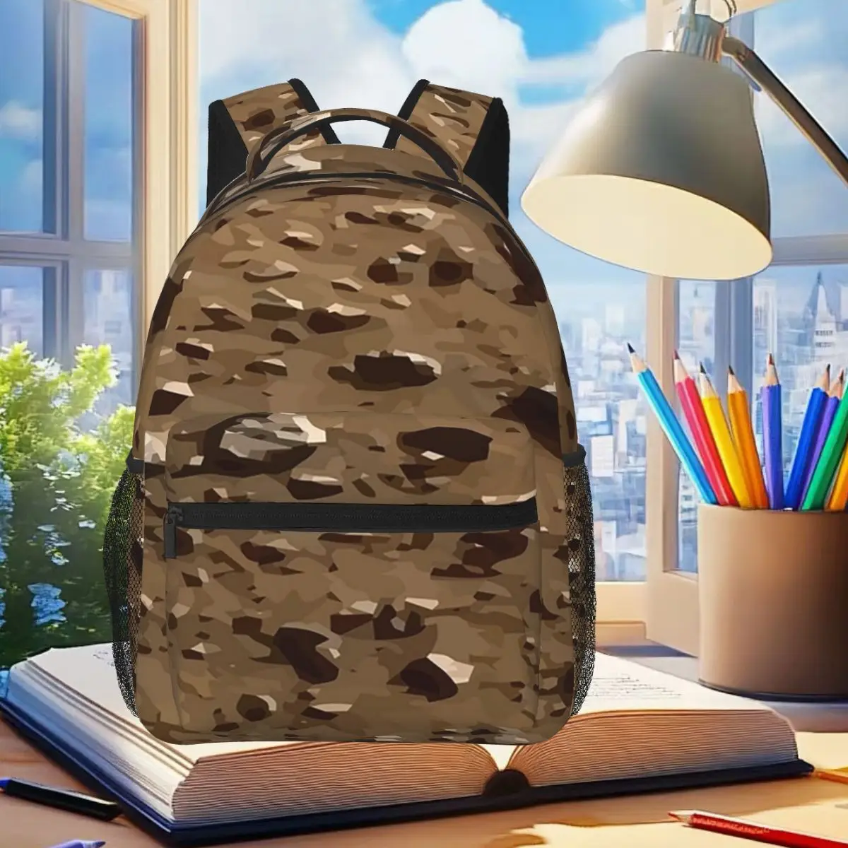 

Estampa Camuflagem Terra студенческий рюкзак школьная сумка походный дорожный рюкзак для мальчиков и девочек модная сумка для книг сумки на плечо