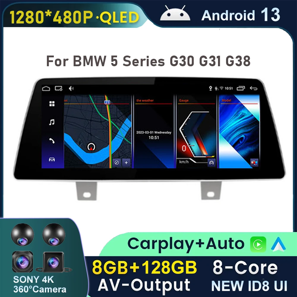 

Android 13 For BMW 5 Series G30 G31 G38 2018 EVO System 2018 - 2021 Car Navigation GPS Touchscreen Radio Multimedia Video Player