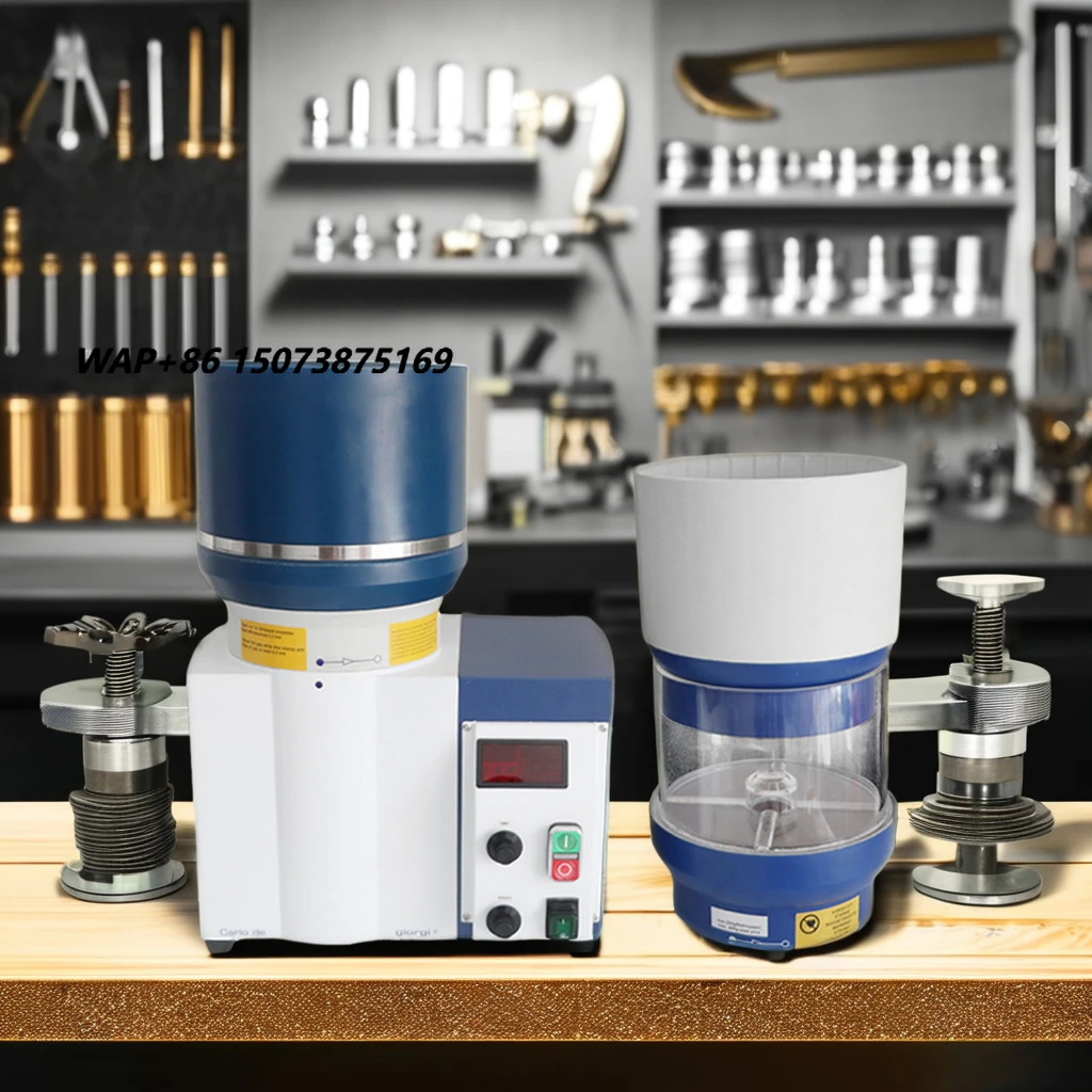 3-in-1 Eco-friendly Desktop Gold Silver Jewelry Polishing Machine Small Dry/Wet Grinding Magnetic Centrifugal Polishing Motor