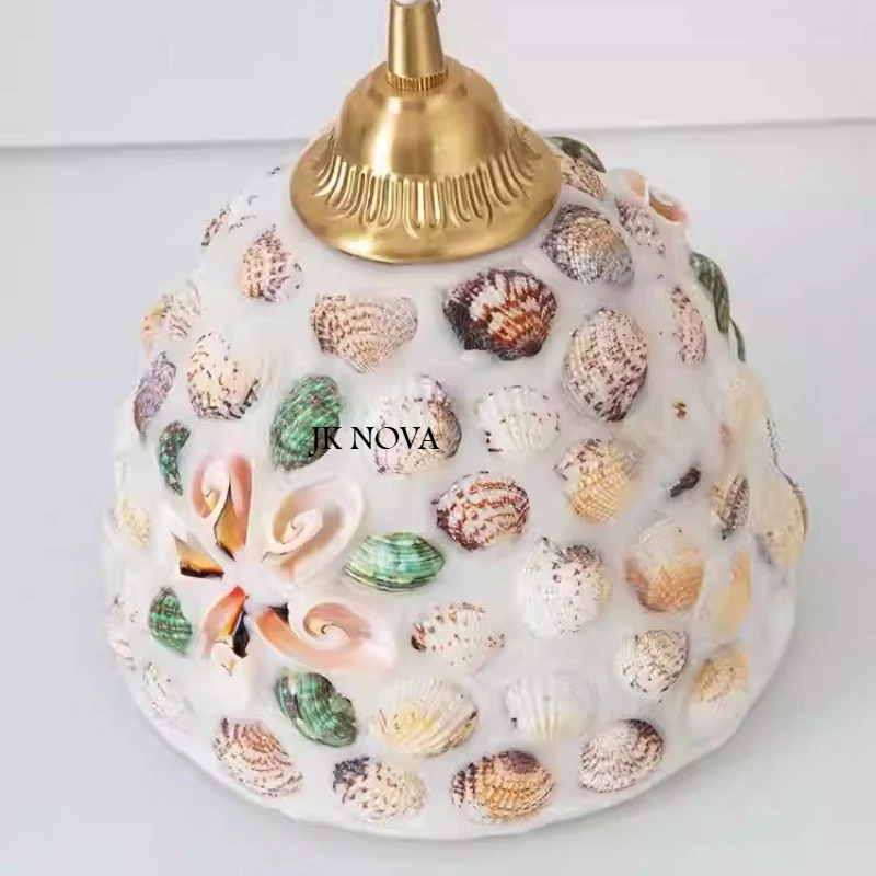 

Винтажный цветной стеклянный корпус, ресторан, американский, французский, средиземноморский, японский, для спальни, коридора, бара, подвесной светильник